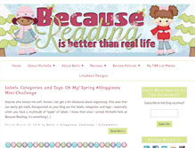 Tablet Screenshot of becausereading.com